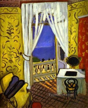 boy playing a violin Painting - Interior with a Violin Case Fauvism